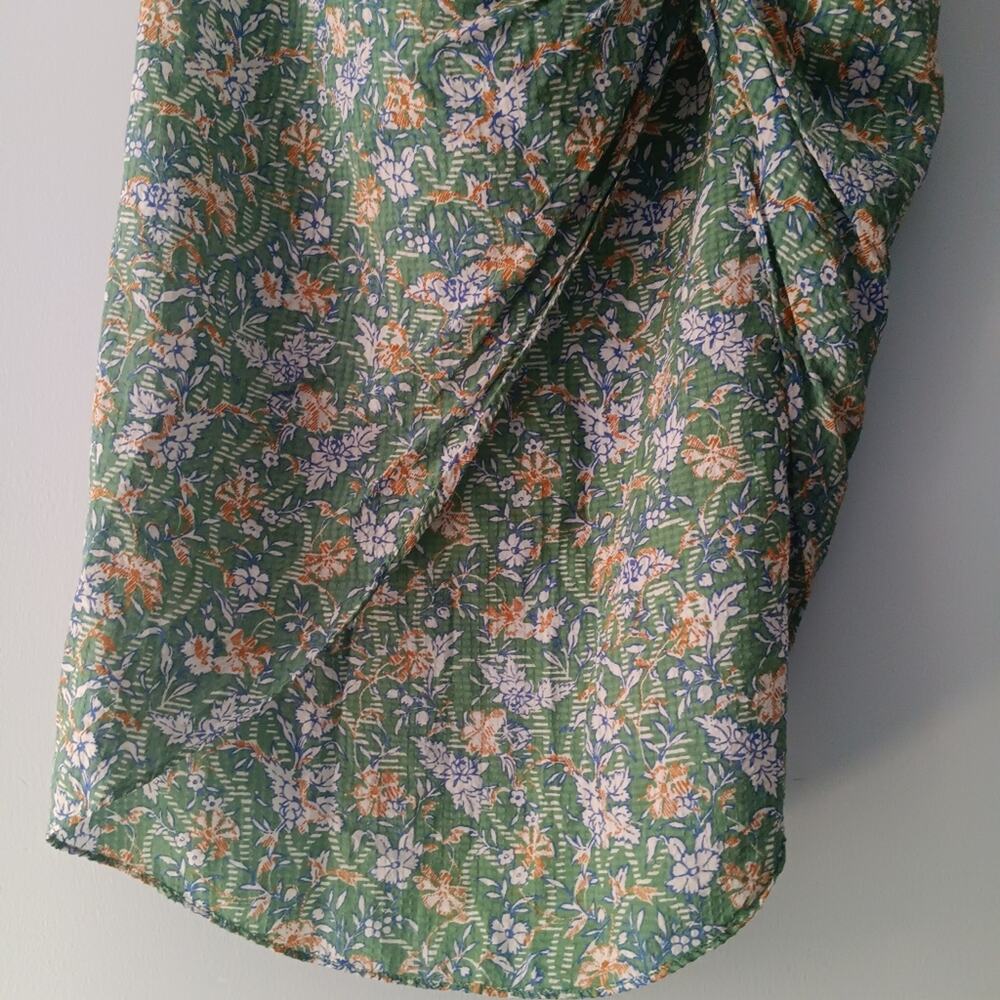 Veronica Beard Romantic Hazel Garden Floral Asymmetric Ruffle Skirt Green L - Picture 5 of 7